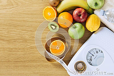 Healthy eating and weight loss concept Stock Photo