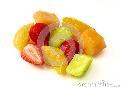 Healthy exotic fruit salad Stock Photo