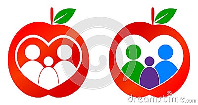 Healthy family Vector Illustration