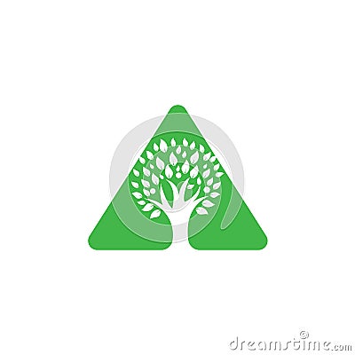 Healthy family tree logo vector design. Vector Illustration