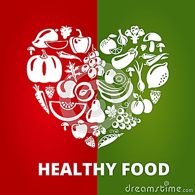 Healthy Food Vector Illustration