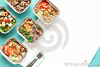 Healthy food delivery Stock Photo