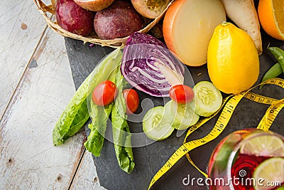 Healthy food eating for vegan diet. Stock Photo