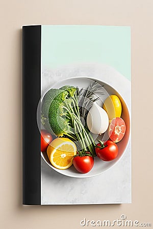 Healthy food, healthy ingredients mockup for cook book or magazine Stock Photo