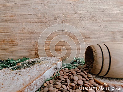 Healthy Food For Writte In. Restaurant Banner. Vegan Food. Stock Photo