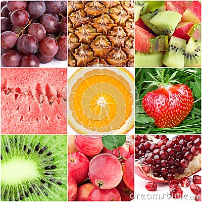 Healthy fresh fruit backgrounds Stock Photo