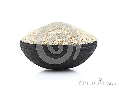 Raw Rice Stock Photo