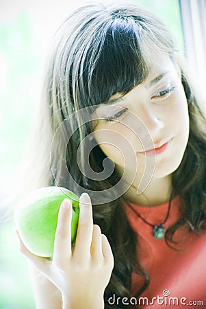 Healthy girl Stock Photo