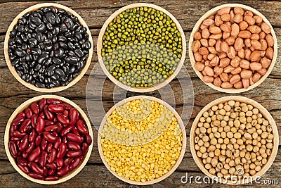 Healthy grains mix bean Stock Photo