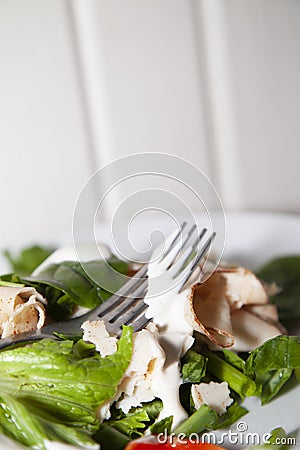 Healthy Green Salad Stock Photo