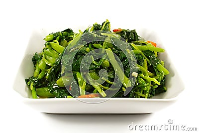 Healthy Greens Steamed Vegetables Stock Photo