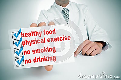 Healthy habits Stock Photo