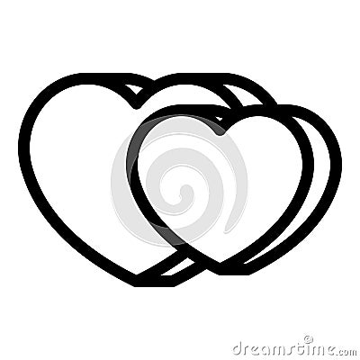 Healthy hearts icon outline vector. Keep heart Vector Illustration