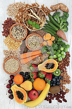 Healthy High Fiber Food Stock Photo