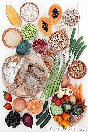 Healthy High Fibre Food Stock Photo