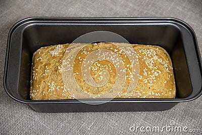 Healthy hommade gluten-free bread Stock Photo