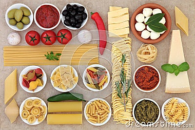 Healthy Italian Food Stock Photo