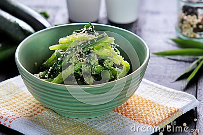 Healthy japanese cuisine goma ae Stock Photo