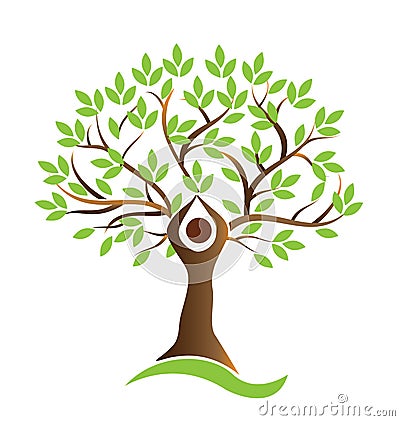 Healthy life tree human symbol vector Vector Illustration