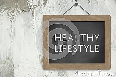 Healthy Lifestyle Sign Stock Photo