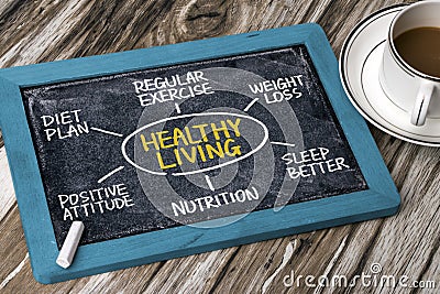 Healthy living concept Stock Photo