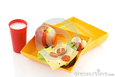 Healthy lunchbox Stock Photo