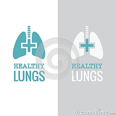 Healthy Lungs Vector Illustration