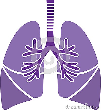 Healthy Lungs Vector Illustration