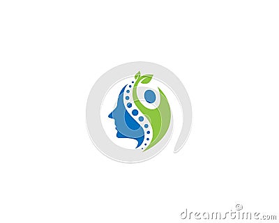 Healthy Mind Logo Creative Design Vector Illustration