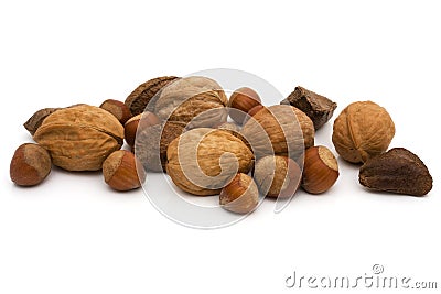 Healthy mixed nuts Stock Photo