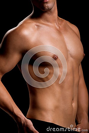 Healthy muscular young man Stock Photo