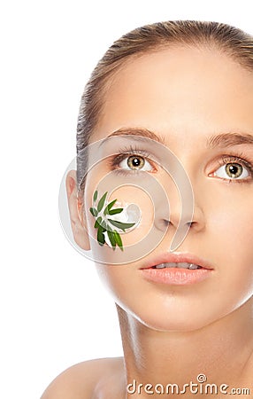 Healthy natural cosmetics Stock Photo