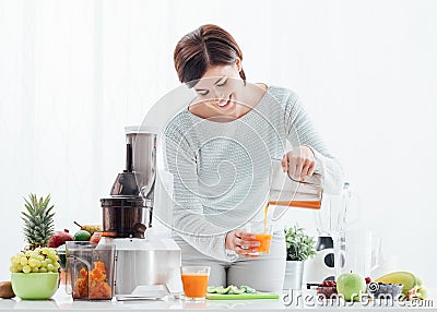 Healthy natural drink Stock Photo