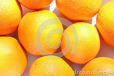Healthy organic oranges pattern, hard light, top view Stock Photo