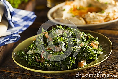 Healthy Organic Tabbouleh Salad Stock Photo