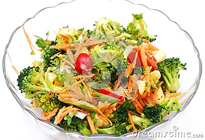 Healthy raw vegan salad Stock Photo
