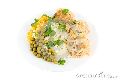 Healthy restaurant food Stock Photo