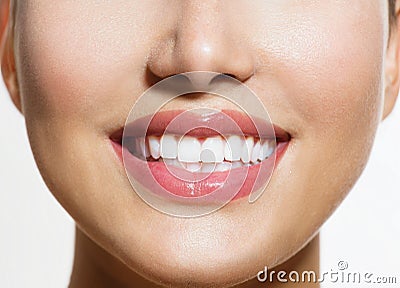 Healthy Smile. Teeth Whitenin Stock Photo