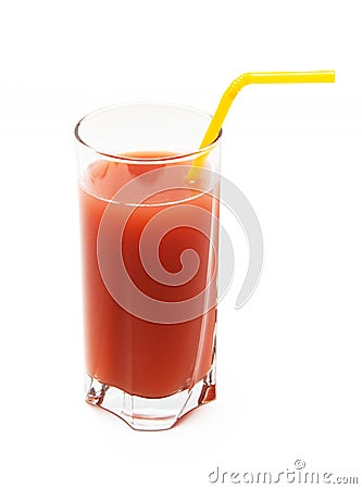 Healthy strawberry smoothie Stock Photo