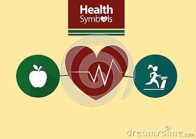 Healthy Symbols Stock Photo