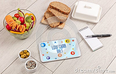 Healthy Tablet Pc compostion concept concept Stock Photo