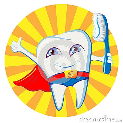 Healthy tooth Vector Illustration