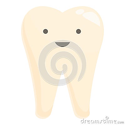 Healthy tooth care icon cartoon vector. Smile fun oral Vector Illustration