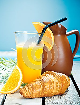 Healthy tropical breakfast Stock Photo