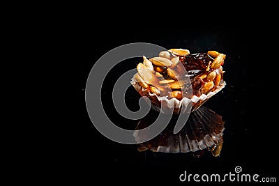 Healthy useful handmade candy with caramelized sunflower and pumpkin seeds Stock Photo