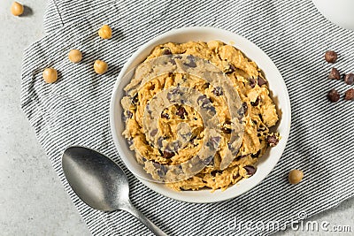 Healthy Vegan Chickpea Cookie Dough Stock Photo