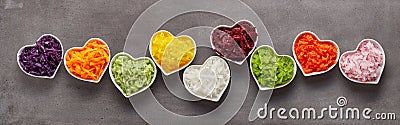 Healthy vegetables banner concept Stock Photo