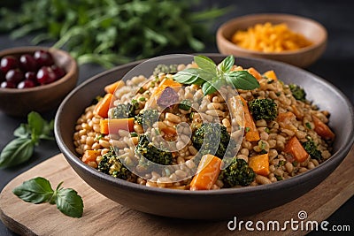 Healthy vegetarian appetizer asian style meal Stock Photo