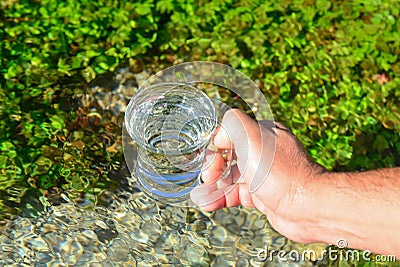 How to make your drinking water potable Stock Photo