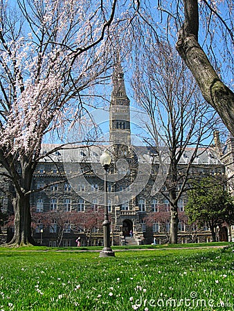 Healy Hall - Georgetown University Stock Photo